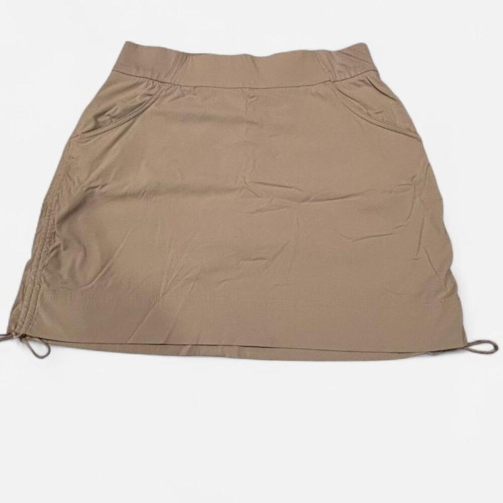 Columbia Light Army Green Omni-Shield Skort Adjustable Cinch Hem Size XL
